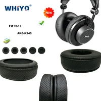 new upgrade replacement ear pads for akg k245 headset parts leather cushion velvet earmuff headset sleeve cover