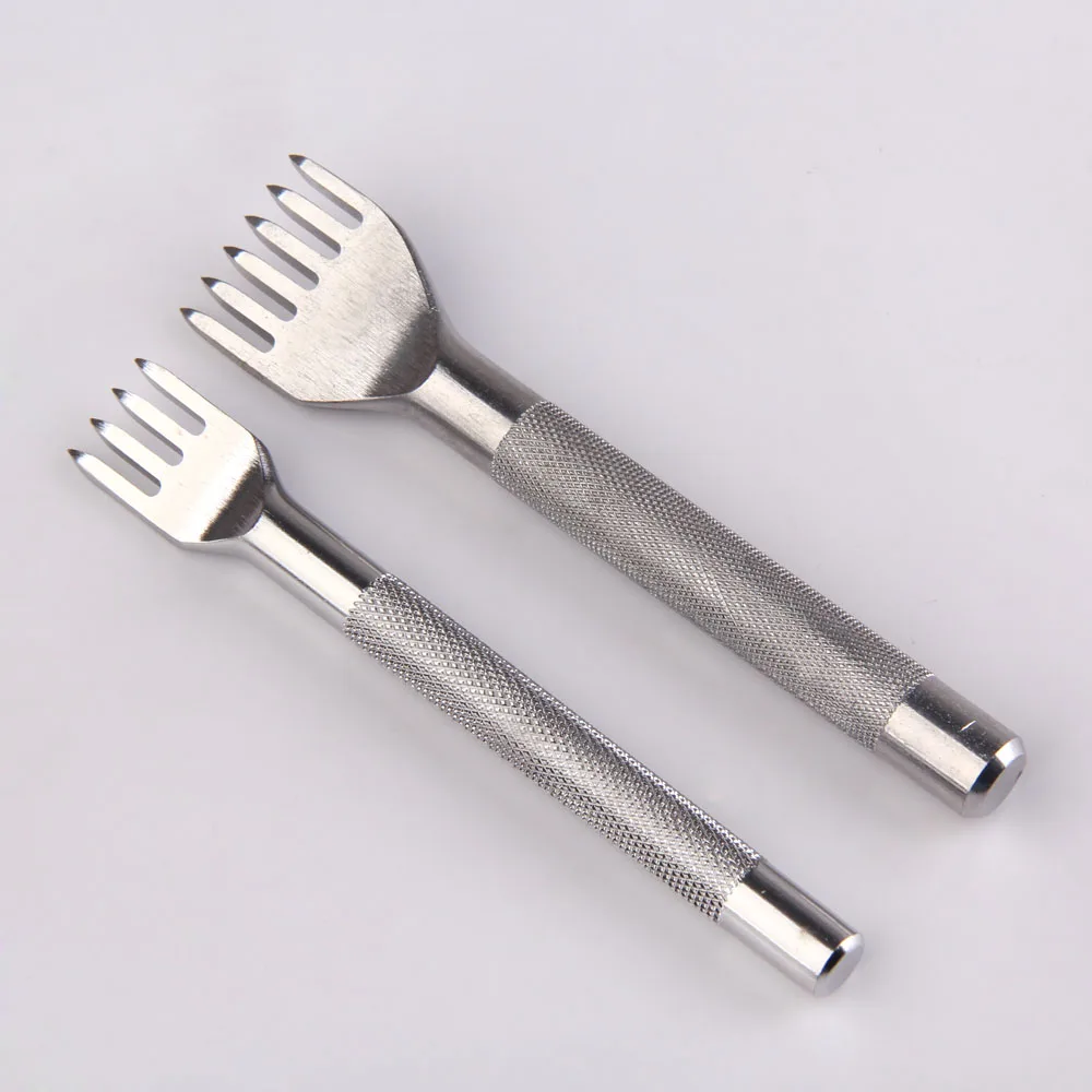 Перфораторы для кожаных изделий 4 шт. инструменты работы с кожей черная сталь 1 2 6