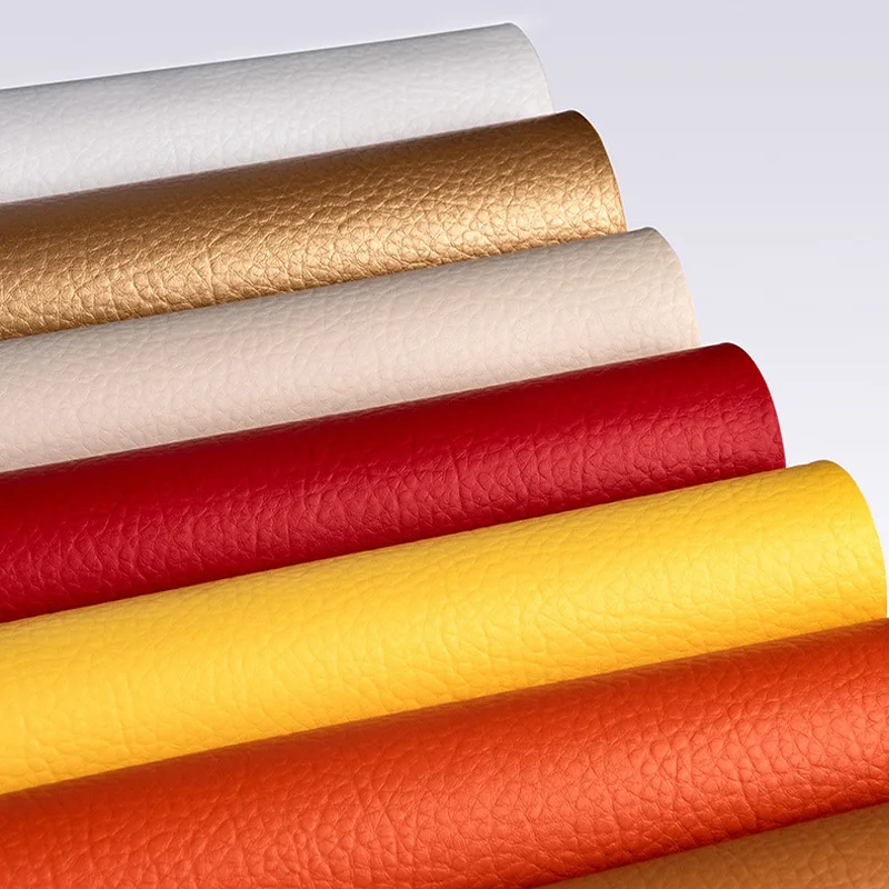 

Large Lychee PU Leather Fabric Artificial Faux Leather Waterproof Wear Resistance For Soft Bag Sofa