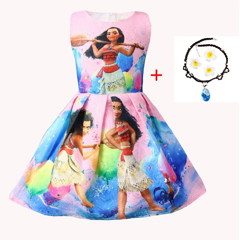 Baby Girls Moana party Vaiana Costumes dresses Cosplay Birthday Dress for Halloween Clothes kids vestido infantil robe fille | Детская