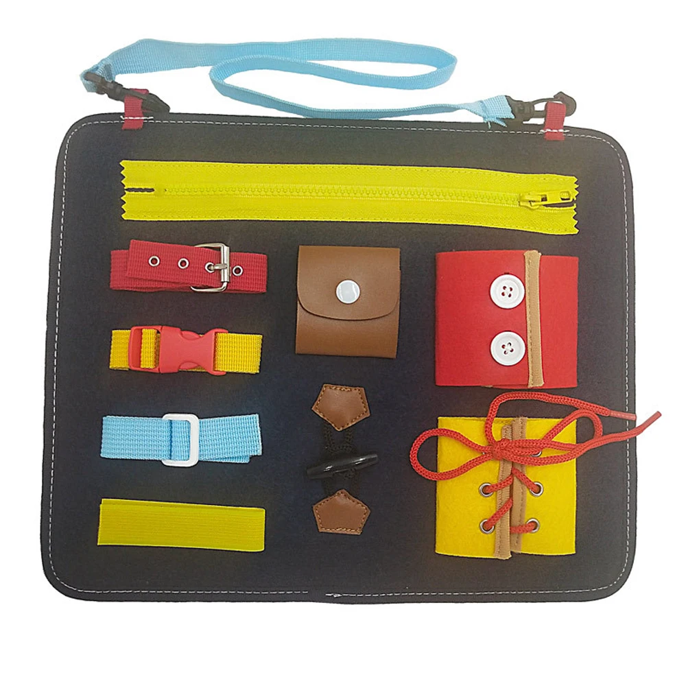 

Felt Educational Sensory Board Children's Toy Bag Preschool Education 1-5 Years Old Sketchpad Learn To Wear Clothes Toys