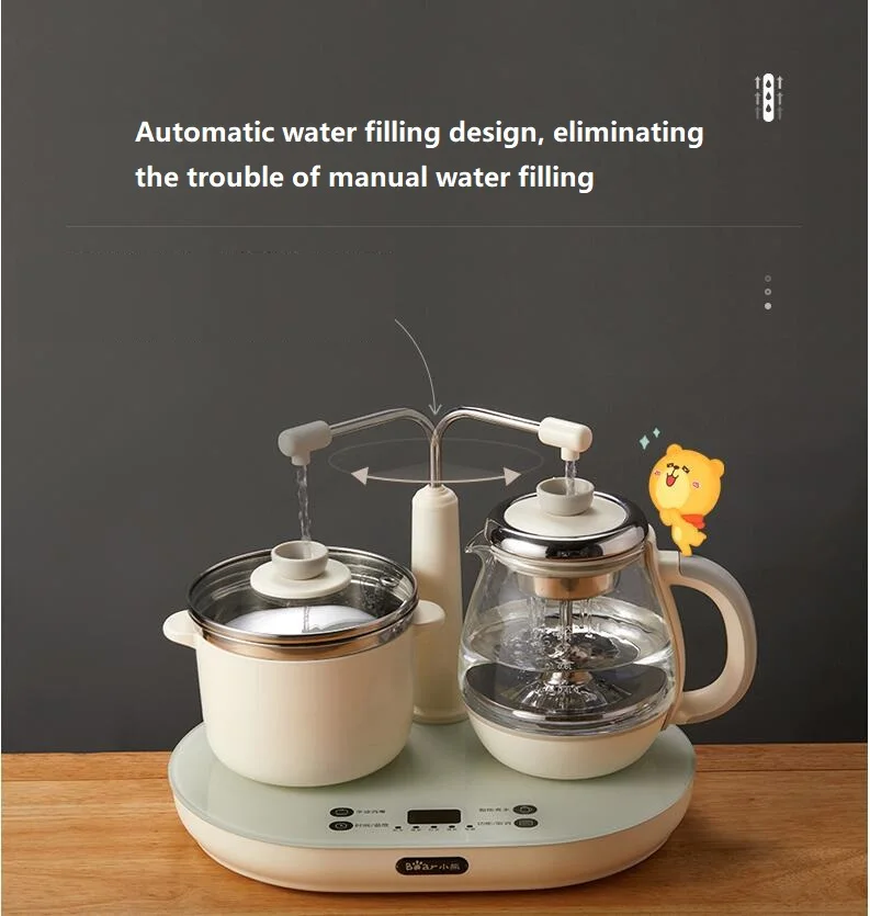 

220V Electric Spray Type Tea Brewer Automatic Glass Steaming Teapot Machine Tea Service Sets Healthy Perservation Pot