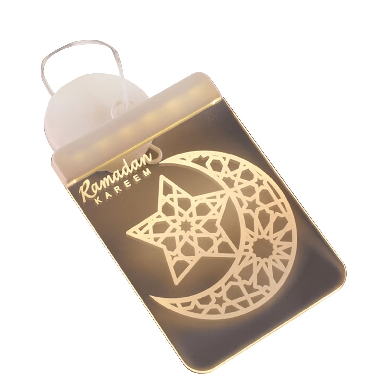 

Bedroom Atmosphere Festival Eid Mubarak Led Light Islamic Star Nightlight Muslim Ramadan Decoration Hanging Lamp Battery Powered