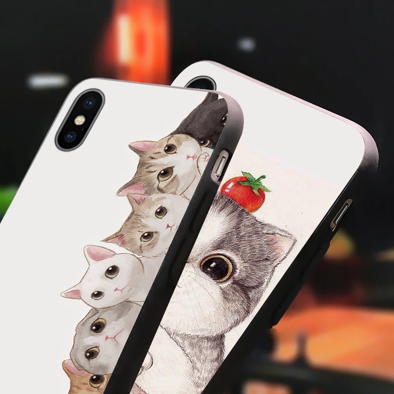 С мультяшными котами чехол для телефона oppo A3s A5 A37 Neo9 A39 A57 A5s A7 AX5s AX7 A59 F1s A77 F3 A83 A1 F5 A73