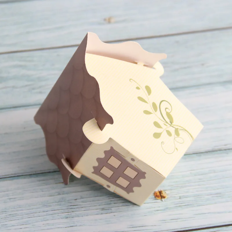 12 шт. подарочные коробки с изображением сердца окна дома скелета вечерние для