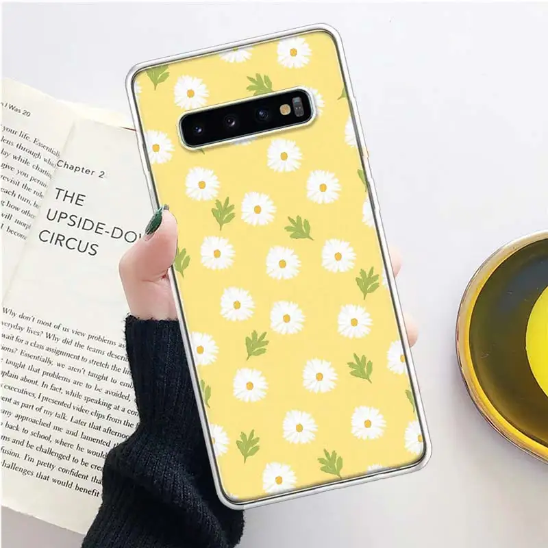 Милый чехол для телефона INS с подсолнухами маленькой маргариткой Samsung Galaxy A70 A50 A40