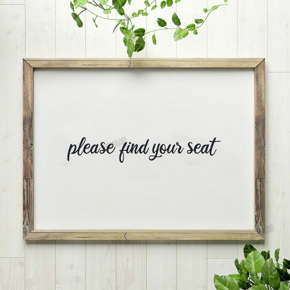 Свадебные наклейки на стену пожалуйста найдите свое место настенные Декор