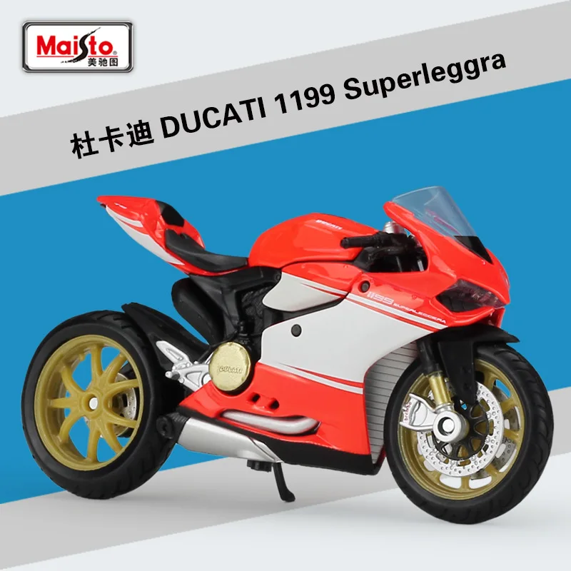 Новинка 1:18 модель мотоцикла Maisto Ducati 1199 из сплава отлива реальная