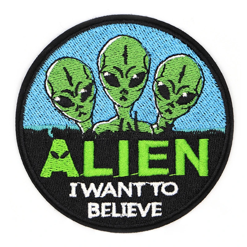2 шт. космический пришельец вышивка патч шитье Сделай Сам заказной хлопок железо