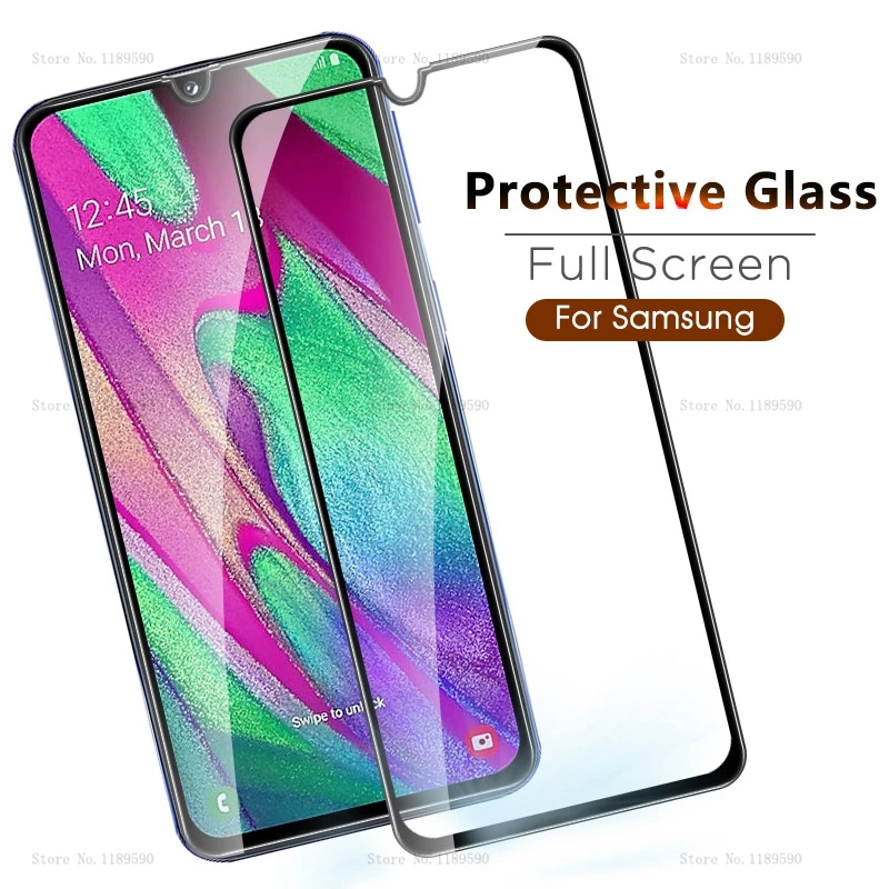 Закаленное стекло с полным покрытием для Samsung Galaxy A80 A90 A70 A60 A30 A40 A50 A20 A10 Защита