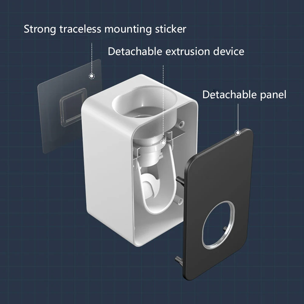 

Automatic Toothpaste Dispenser Wall Mounted Toothpaste Dispenser Squeezer Bathroom Gadgets Home Appliances