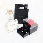 Роза, Цветочная Подарочная коробка, роза, искусственный цветок для девочек, день рождения, свадьба, Рождество, День Святого Валентина, подарок на день матери