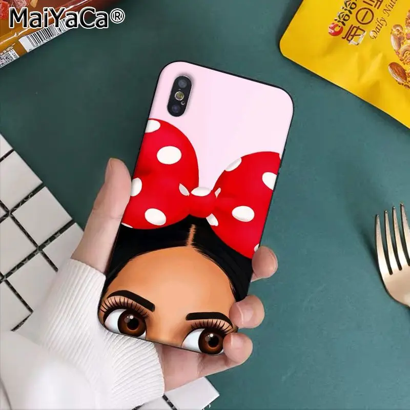 MaiYaCa большие ресницы Coque Shell чехол для телефона Apple iphone 11 pro 8 7 66S Plus X XS MAX 5s SE XR чехлы
