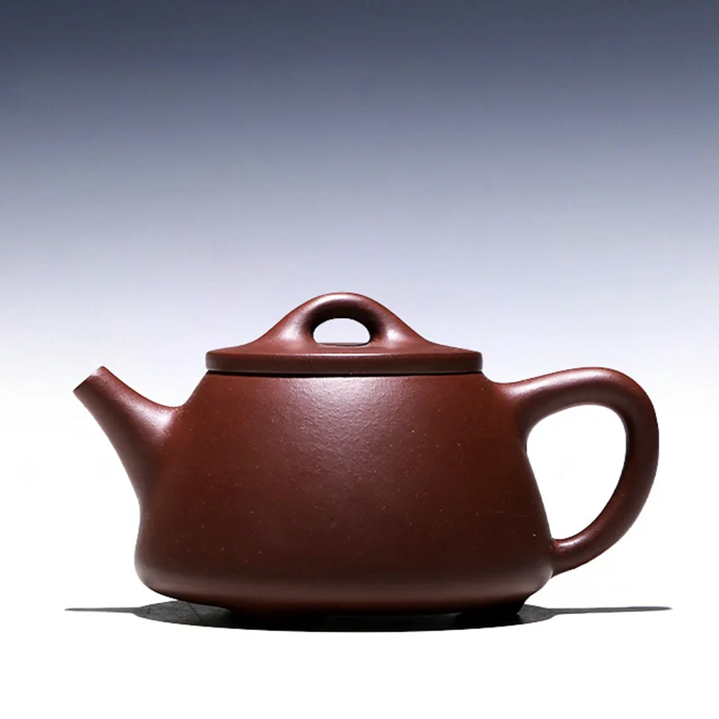 

★joy pot 】 yixing recommended rong-hua wu pure manual teapot undressed ore bottom groove lofty stone gourd ladle 170 cc