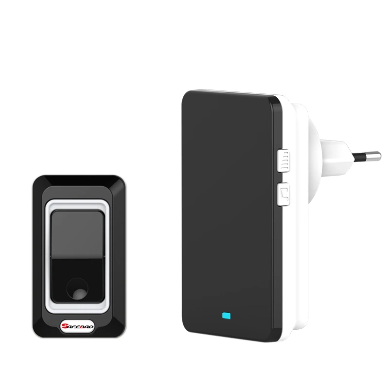 Беспроводной дверной звонок Saful Водонепроницаемый умный кнопка 28 мелодий звонка