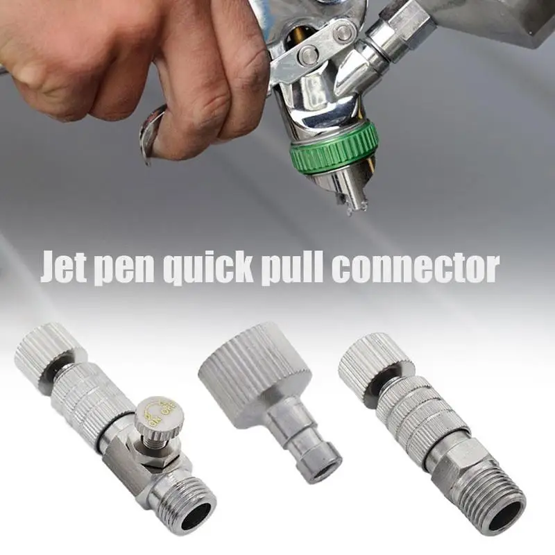 

Model Airbrush Quick Plug Connector Air Pump Trachea Connector Adjustable Pressure Quick Connector Airbrush Quick Pull Connector