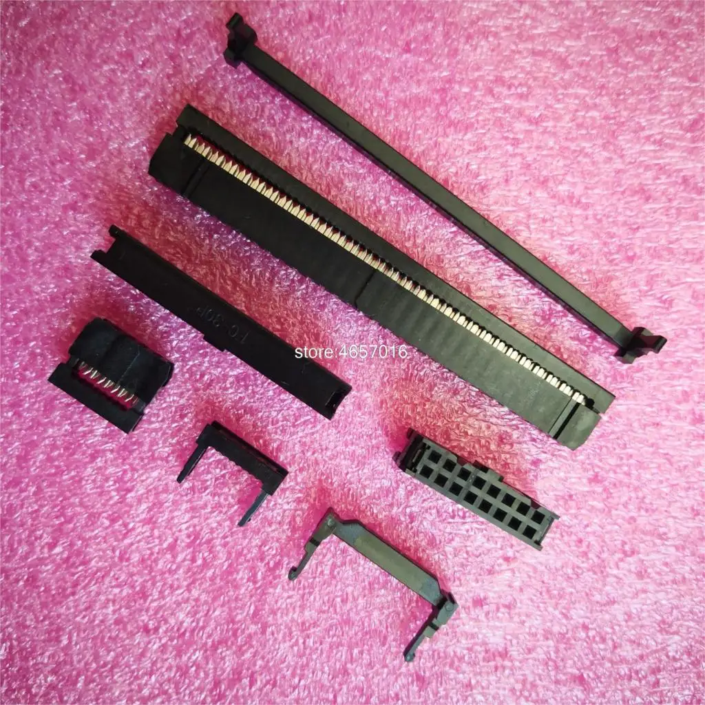 10 компл. FC-6/8/10/14/16/20/26/30/34/40/50P IDC 2x 3/4/5/7/8/10/13/15/17/20/25 контактный двухрядный шаг 2 54 мм