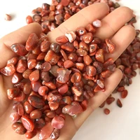 500g natural red agate crushed stone polished gravel energy stones for healing home decoration aquarium accessories