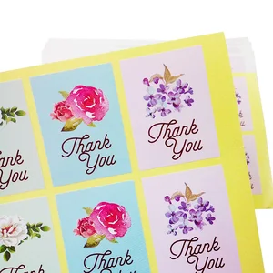 80 шт.лот винтажные ярлыки с надписью Thank You Flower, наклейки сделай сам ручной работы для подарка, выпечки тортов, скрапбукинга, Уплотнительная наклейка