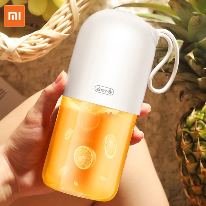 Xiaomi Deerma соковыжималка 300 мл портативный Электрический блендер многоцелевой беспроводной мини USB Перезаряжаемый соковыжималка фруктовый Миксер для путешествий