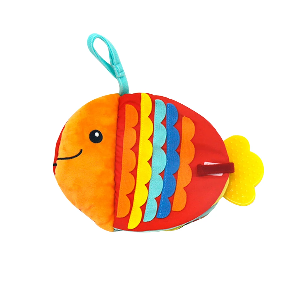 

Creative Small Fish Cloth Book Cartoon Sea Animals Doll Baby Early Education Soothing Toy Washable Enlightenment Cloth Book