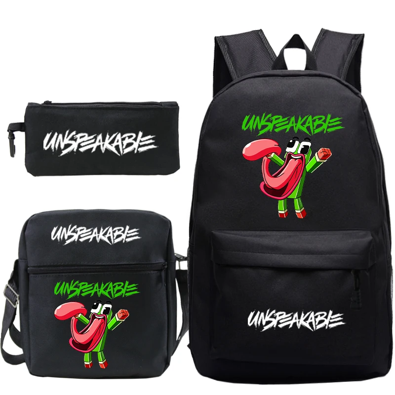 

Unspeakable Backpack 3 PCS/set Backpacks Anime bagpack School Backpacks Casual Knapsacks School Book Bags for Teenage Girls Boys