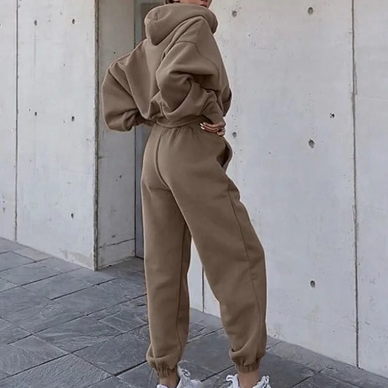 

Fashion Tracksuit 2 Piece Women Set Casual Oversized Hoodies Sweatshirt Loose Sweatpants Autumn Women Outfits Joggers Sport Suit