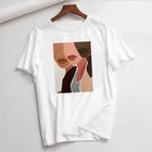 Женская футболка с абстрактным принтом ZOGANKIN, летняя, повседневная, в стиле Харадзюку