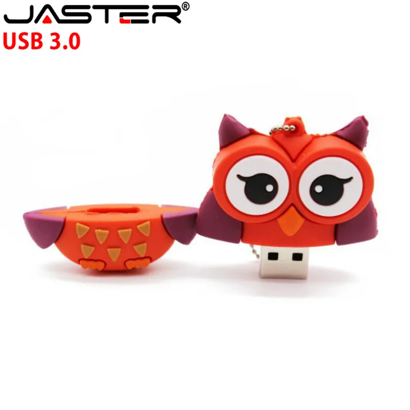 USB 3 0 флеш накопитель JASTER с рисунком пингвина совы лисы 4 ГБ 8 16 32 ГБ|USB