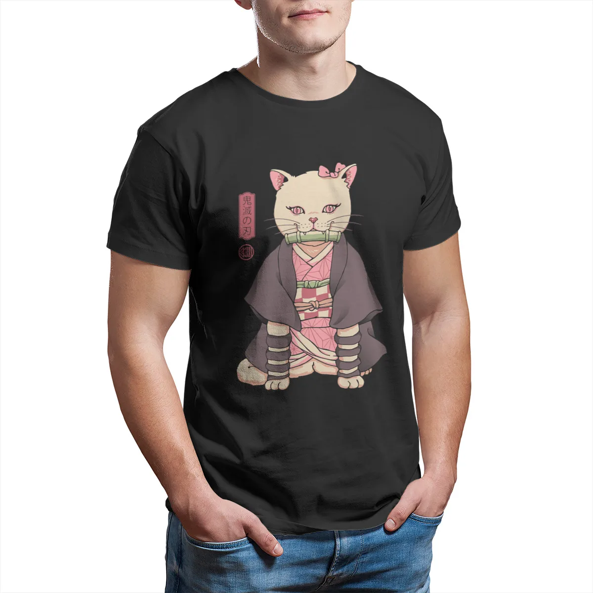 

Demon Cat Girl Japanese Anime Couples Unisex design Free Shipping male Mens Clothes 137628