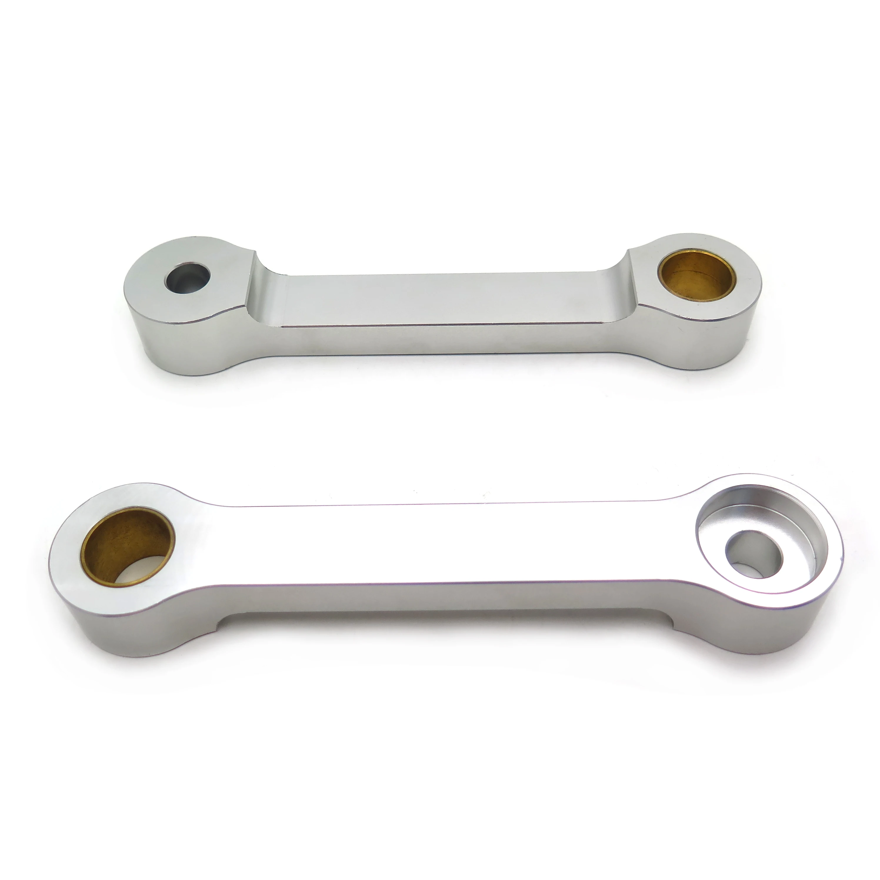 Aftermarket free shipping motorcycle parts Billet Lowering Links For 1986-2007 Kawasaki EX250 EX 250 bike Silver | Автомобили и
