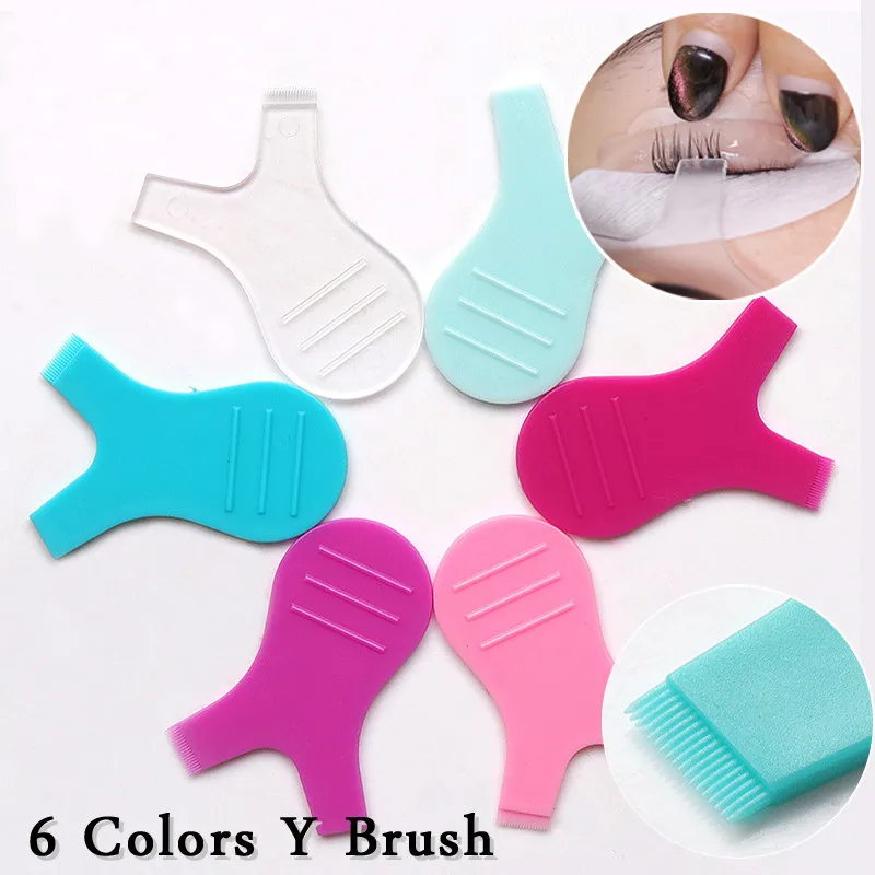 

10pcs/set Reuseable Plastic Y Shape Eyelashes Brushes Eyelash Lifting Kit Accessories Eye Lash Extension Perm Mascara Clean Tool
