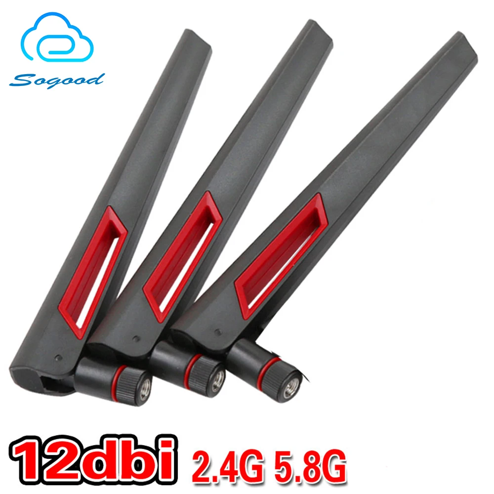 4 шт./лот мощный сигнал 12dbi двухдиапазонный Wi-Fi 2 4G 5G 5 8G RP SMA женский WLAN беспроводной