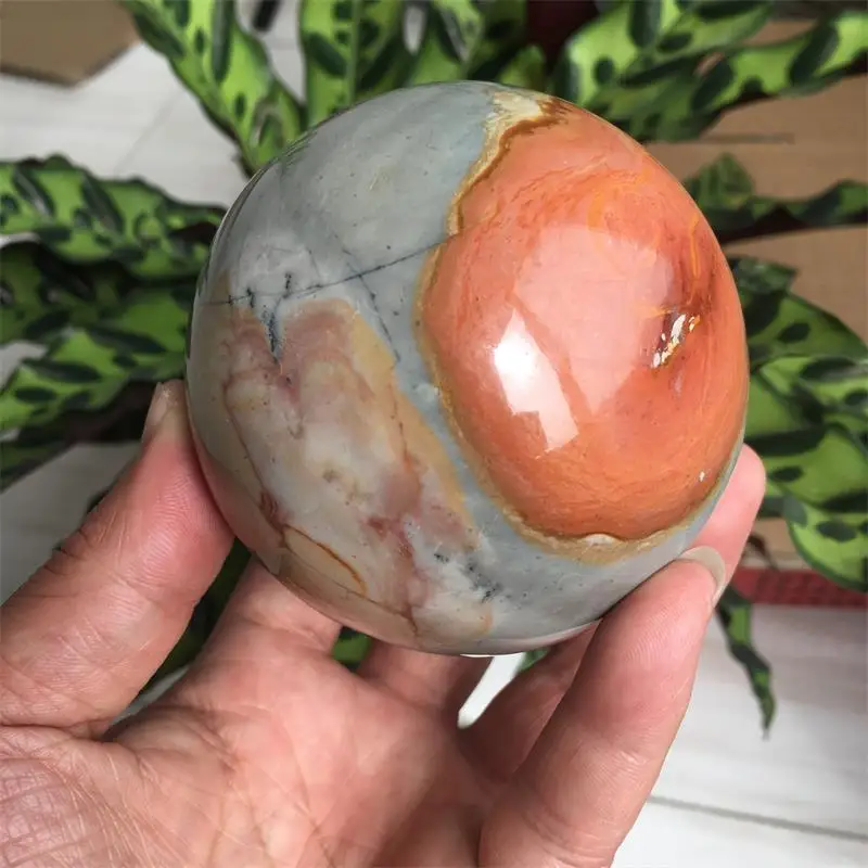 

Natural sea stone crystal ball, meditative reiki healing decorative polishing ball
