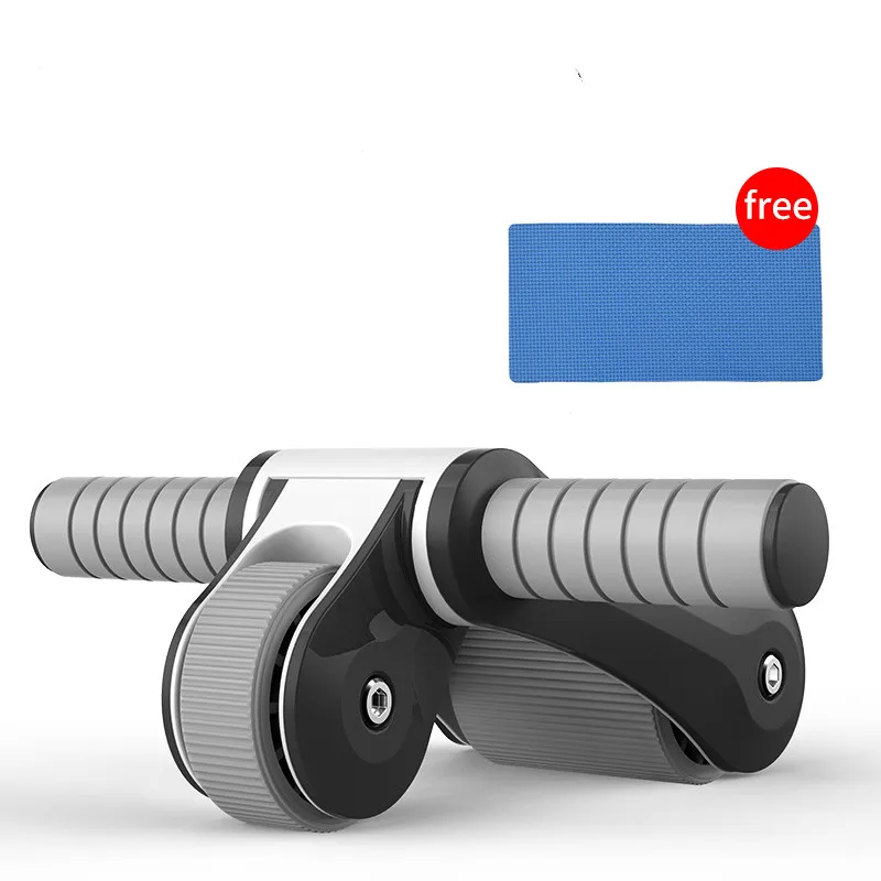 Новинка АБС пластик колесо для тренировок складной фотоцикл с ковриком