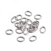 about 434pcs 304 stainless steel oval close jump rings split rings connector for jewelry making diy accessories 4 5x3 5x0 6mm