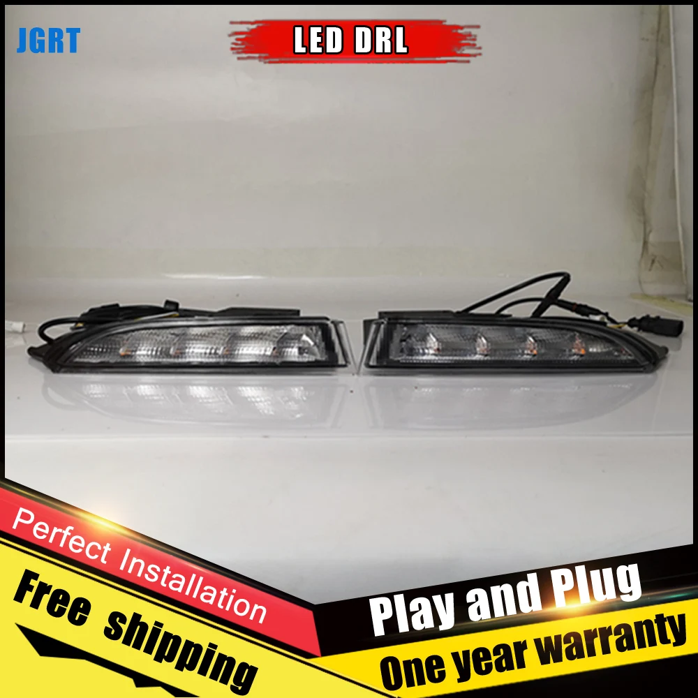 Комплект из 2 предметов белый СВЕТОДИОДНЫЙ дневной светильник для VW Scirocco 2010 2014 с