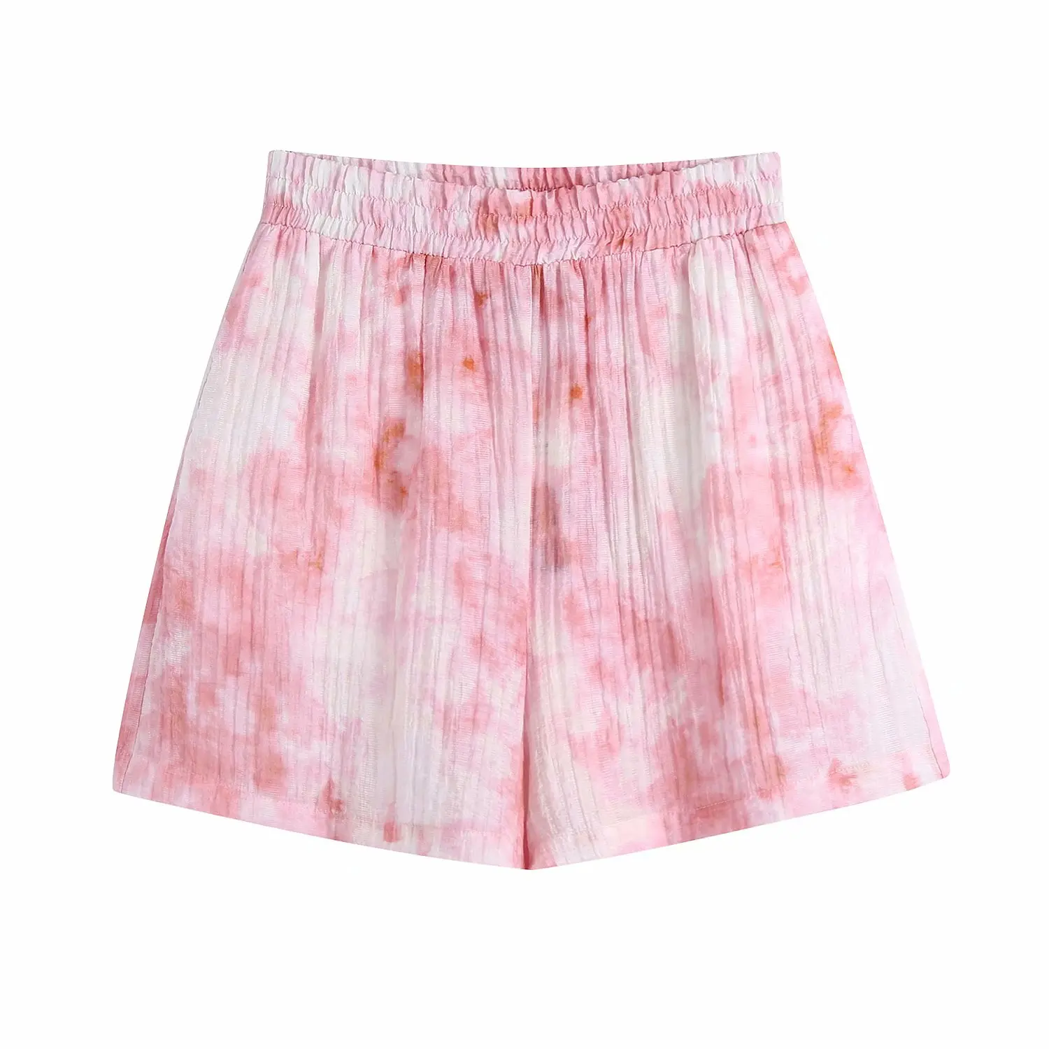 

Elastic Waist Chic Women's Running Sports Tie-dye Print Shorts Summer All-match Casual Fashion New Female Shorts