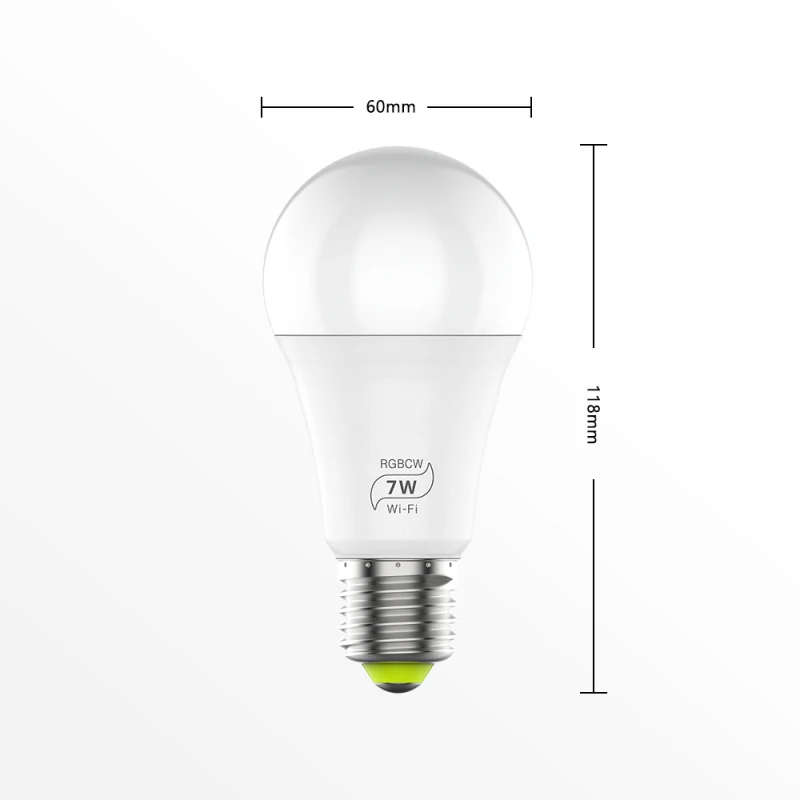 Умная лампочка E27 с Wi-Fi LED светильник регулируемой яркостью 7 Вт для Alexa/Google | Лампы