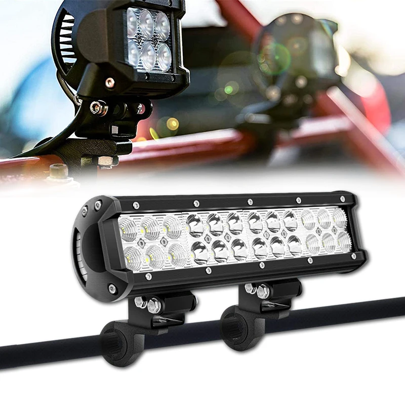 Universal Auto Roll Cage Tube Bull Bar Clamp Bracket Holder Car Light Mounting Motorcycle Headlight Mount Parts | Автомобили и