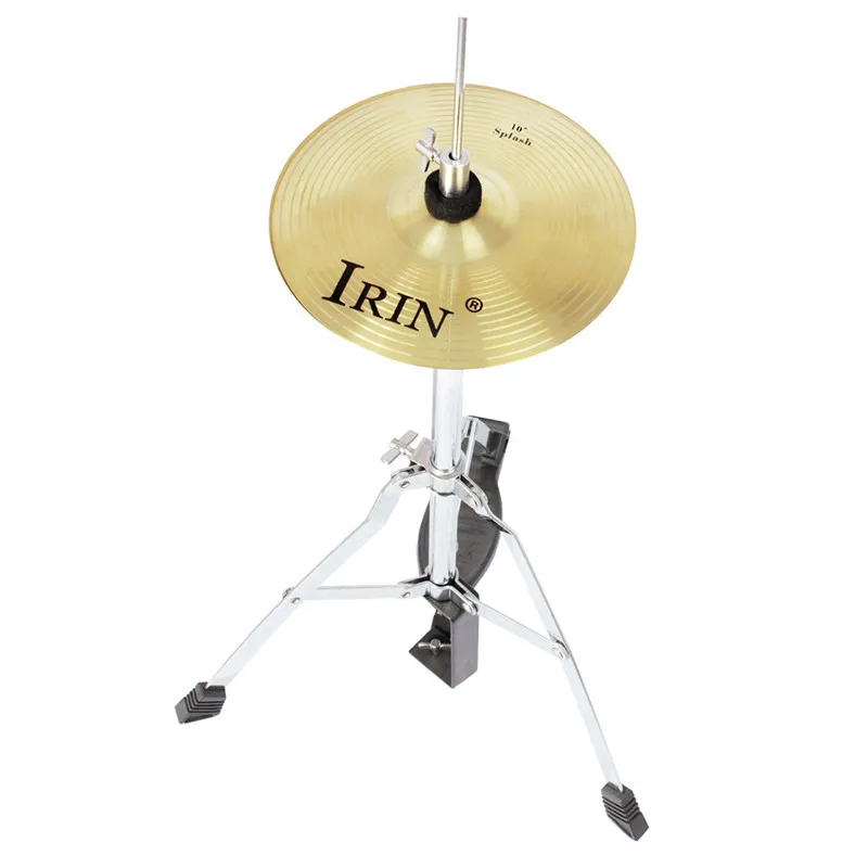 

IRIN Copper Alloy Crash Cymbal Drum Set Durable Brass Alloy Cymbal For Percussion Instruments Players Beginners 10 inch
