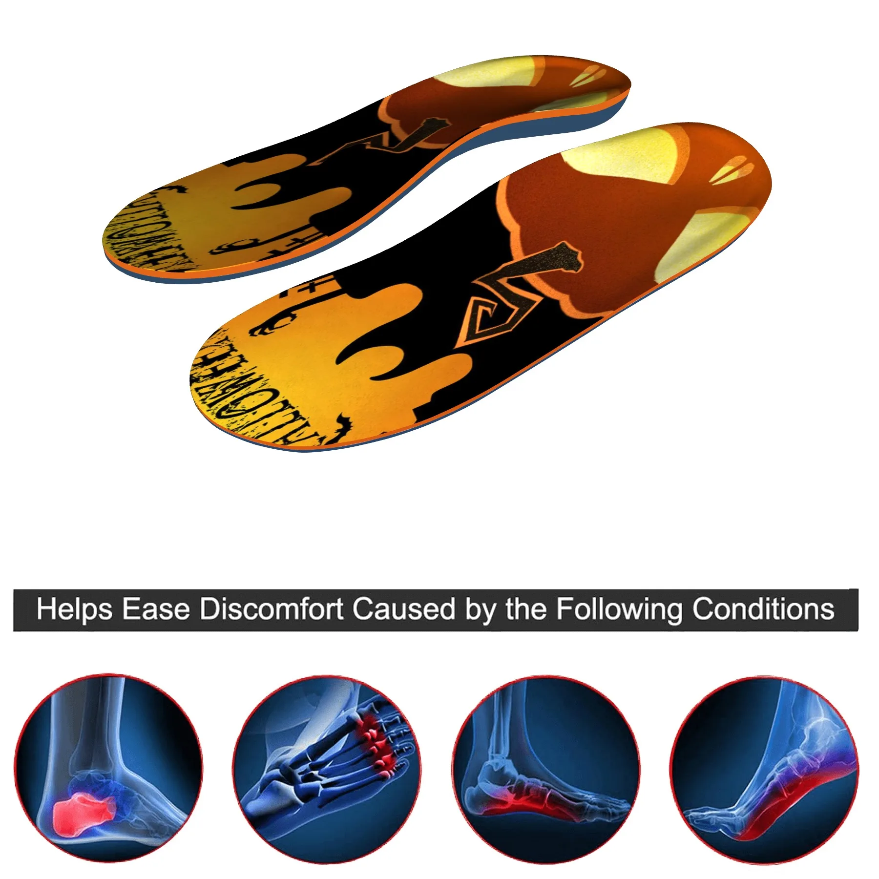 

Flat Feet Arch Support Orthopedic Insoles Plantar Fasciitis Template Cushion Heel Pain Orthotics Sole Sneakers Shoes Inserts