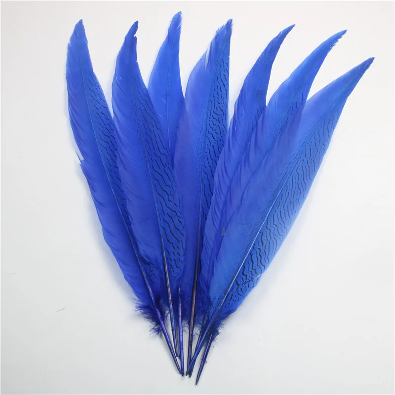 High Quality Sapphire Pheasant Tail Feathers for 20-22inch/50-55cm Decoration Carnival Supplies Wedding Home Jewelry