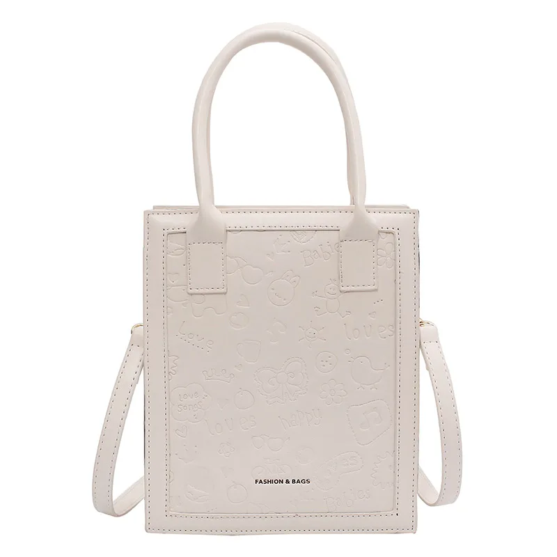 

2021 New Niche Popular This Year Portable Square Piano Cartoon Printing Embossed High-Quality Diagonal Shoulder Design Women Bag