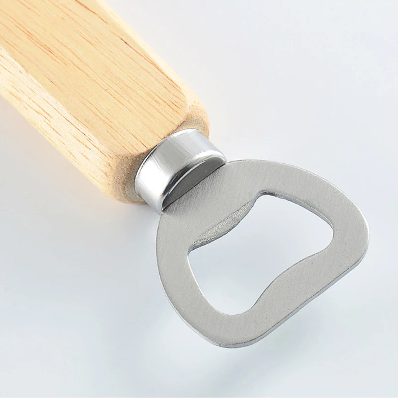 1 шт. открывалка для пива из нержавеющей стали с деревянной ручкой | Дом и сад