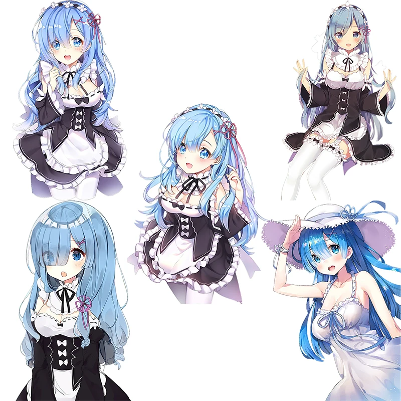 

Три Ratels CDM368 RE:ZERO милый Rem виниловый пвх постер мультфильм аниме наклейка на капот автомобиля наклейка для ноутбука