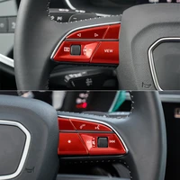 aluminum alloy steering wheel buttons sequins decoration cover trim for audi a5 a3 q3 q5 2019 2021 car styling interior
