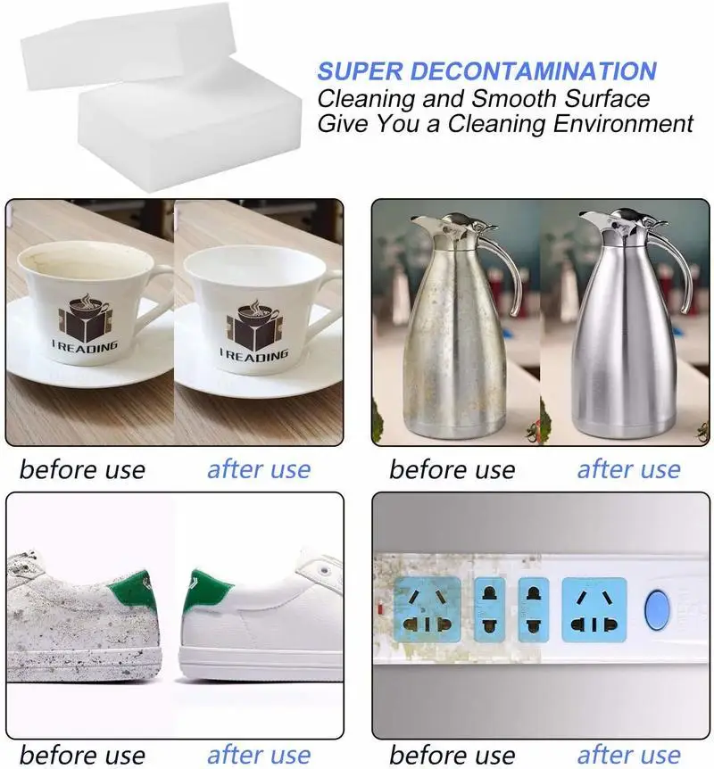 60 шт. волшебная губка многофункциональная меламиновая пена очиститель чистящая