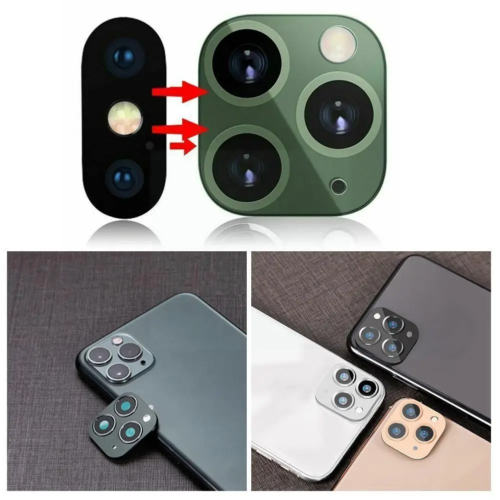 

Full Protective Cover Camera For 11 Pro X Xs Max 8 7 6s Plus Plating Luxury Metal Lens Protector Film Glas U6m0