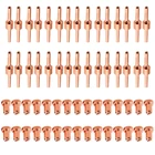 Наконечники для плазменного резака, комплект сопел, 100 шт., красная медь, удлиненные, для гофонарь Pt31 Lg40 40A сварочный аппарат для резки